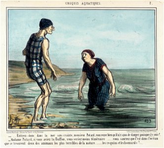 Honoré Daumier - Entrez donc dans la mer sans crainte