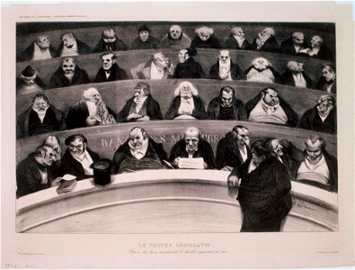Honoré Daumier - Le Ventre Legislatif - Google Art Project