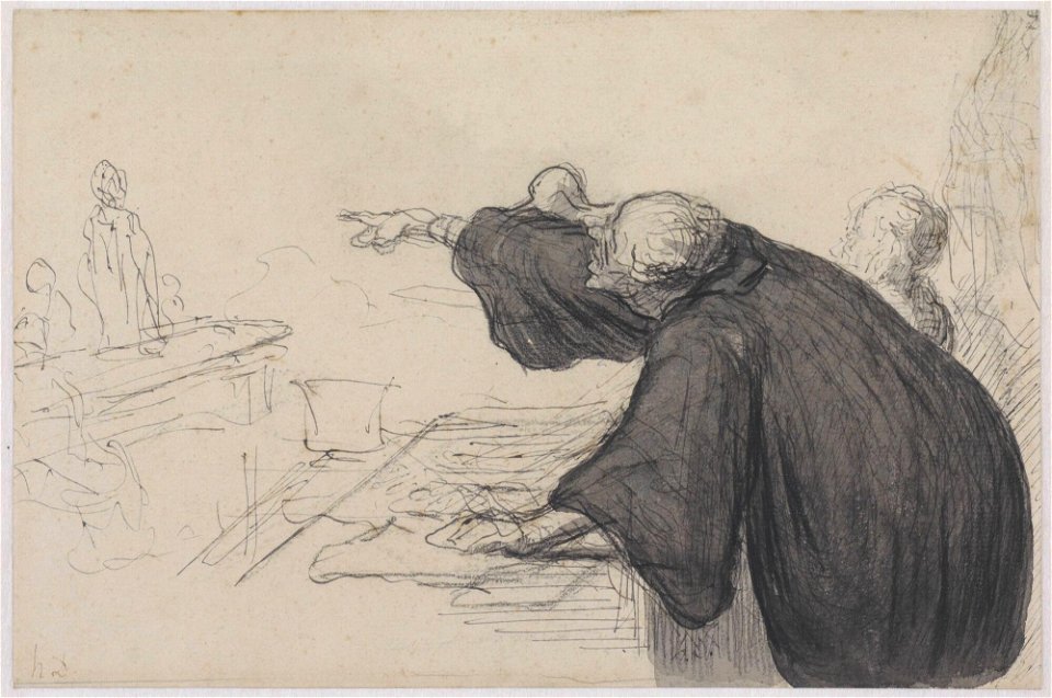 Honoré Daumier L'argument décisif c 1860-70