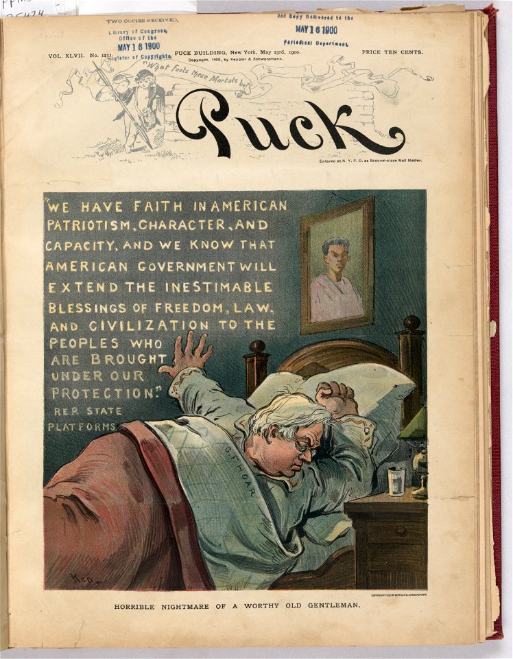Horrible nightmare of a worthy old gentleman - Kep. LCCN2010651278