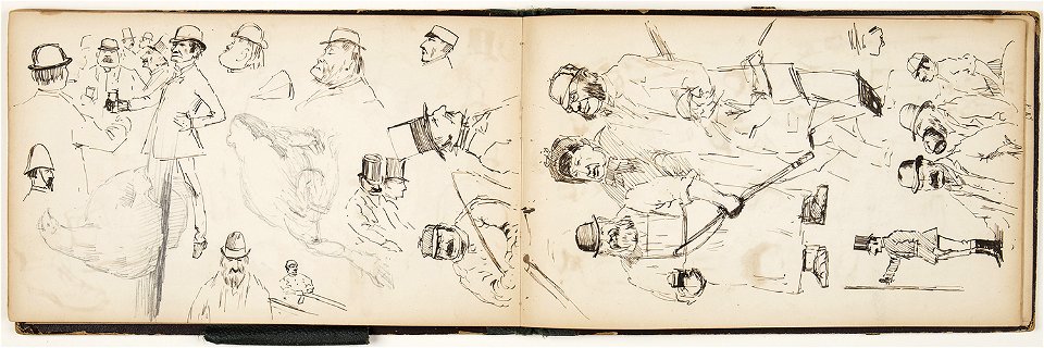 Horace Mann Livens - sketchbook of figure, character and subject studies - 11