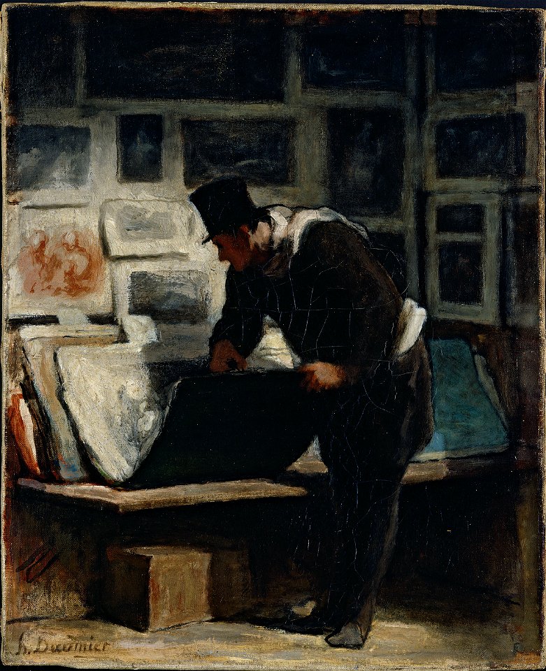 Honoré Daumier - L'amateur d'estampes (Petit Palais)
