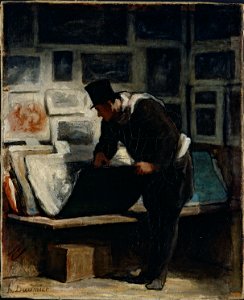 Honoré Daumier - L'amateur d'estampes (Petit Palais)