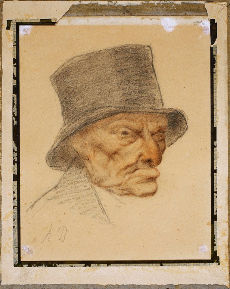 Honoré Daumier - Head of an Old Man - Google Art Project