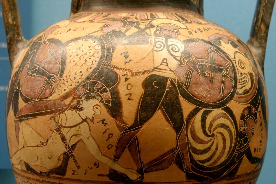 Hoplites fight Tydeus Painter Nationalmuseet