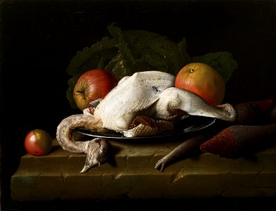 Horemans Stillleben mit gerupftem Huhn