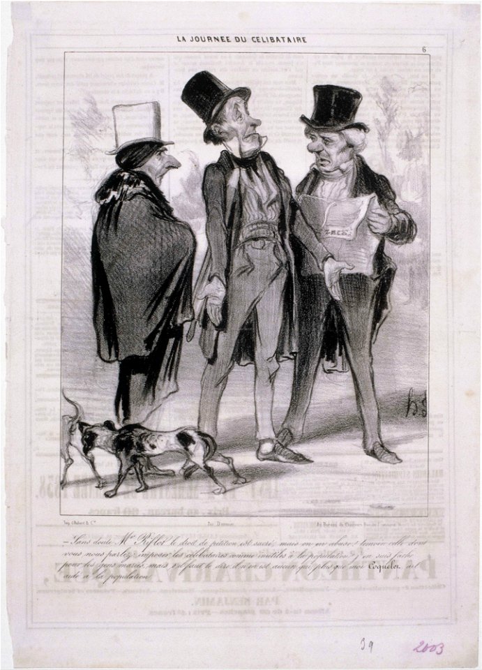 Honoré Daumier - La Journee du Célibataire - Google Art Project