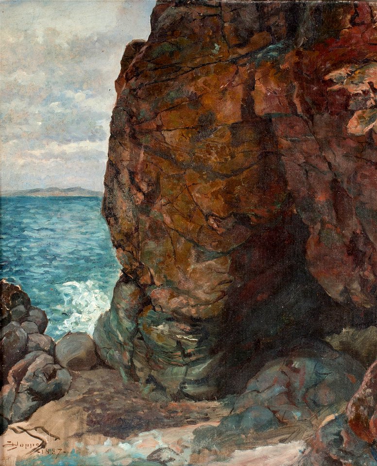 Hoppe Klippgrotta vid havet