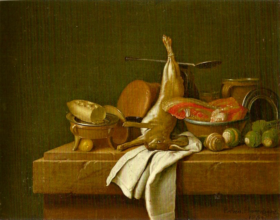 Horemans, Peter Jakob - Stillleben mit totem Hasen - 1764