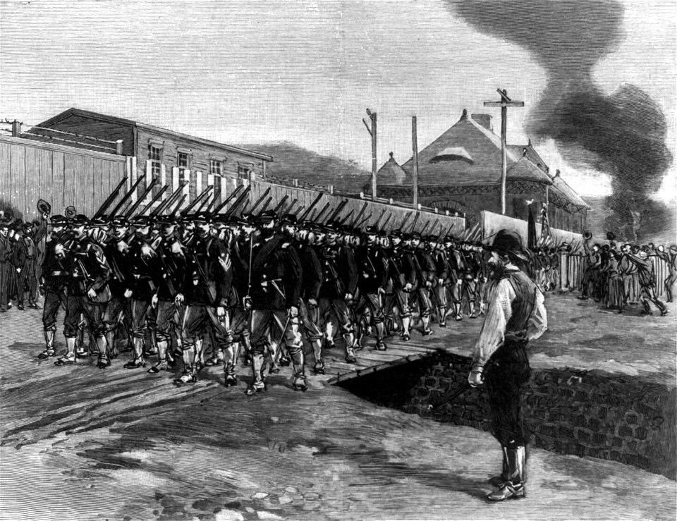 Homestead Strike - 18th Regiment arrives cph.3b03430