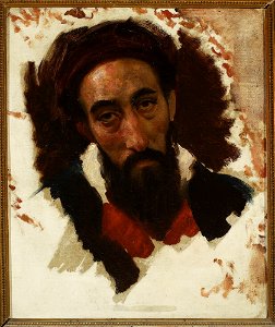 Horace Vernet - Study of a male head - M.Ob.459 - National Museum in Warsaw