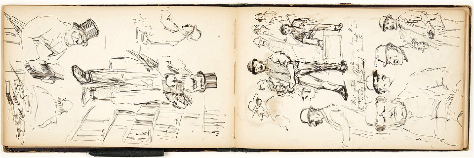 Horace Mann Livens - sketchbook of figure, character and subject studies - 20