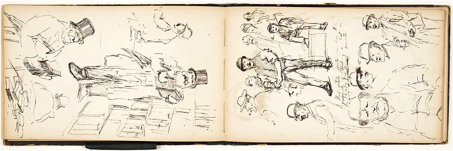 Horace Mann Livens - sketchbook of figure, character and subject studies - 20