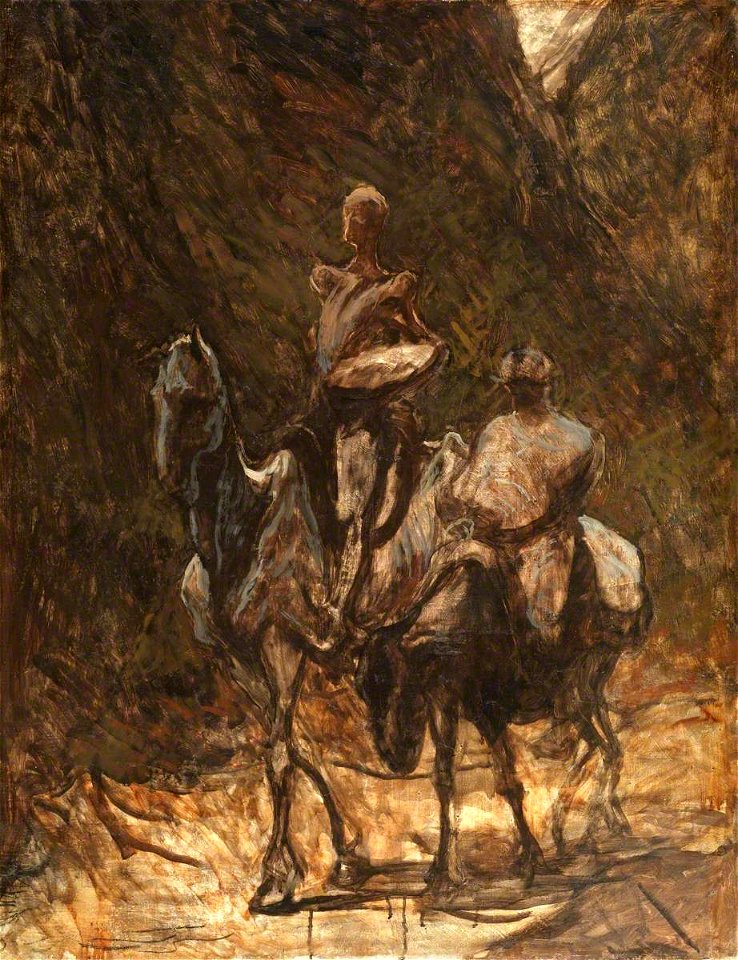 Honoré Daumier (1808-1879) - Don Quixote and Sancho Panza - P.1932.SC.86 - Courtauld Institute of Art