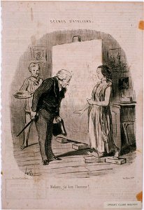 Honoré Daumier - Scènes d'Atelier- Madame, j'ai bien l'honneur!... - Google Art Project