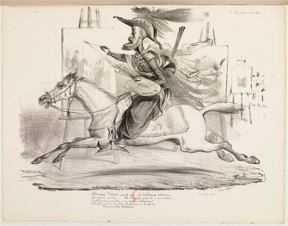 Horace Vernet- Panthéon charivarique