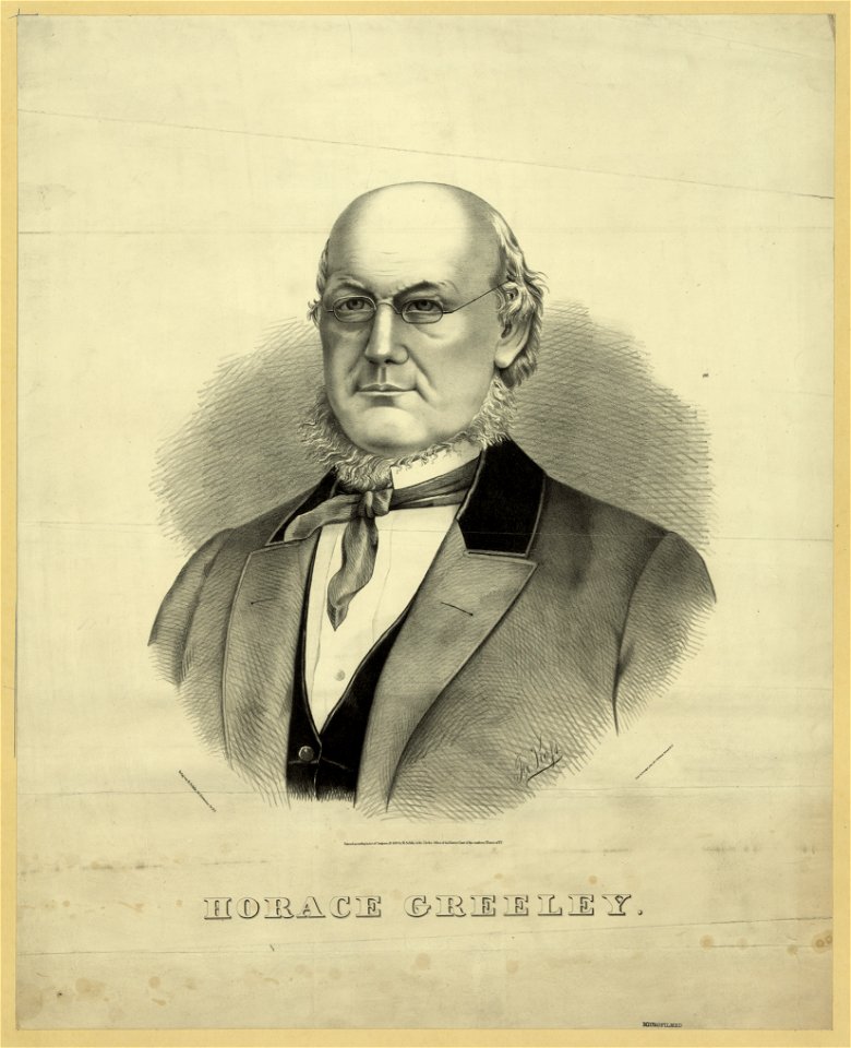 Horace Greeley - Fr. Koss ; Geo. Schlegel, lith., 97 William Street, N.Y. LCCN2012648879