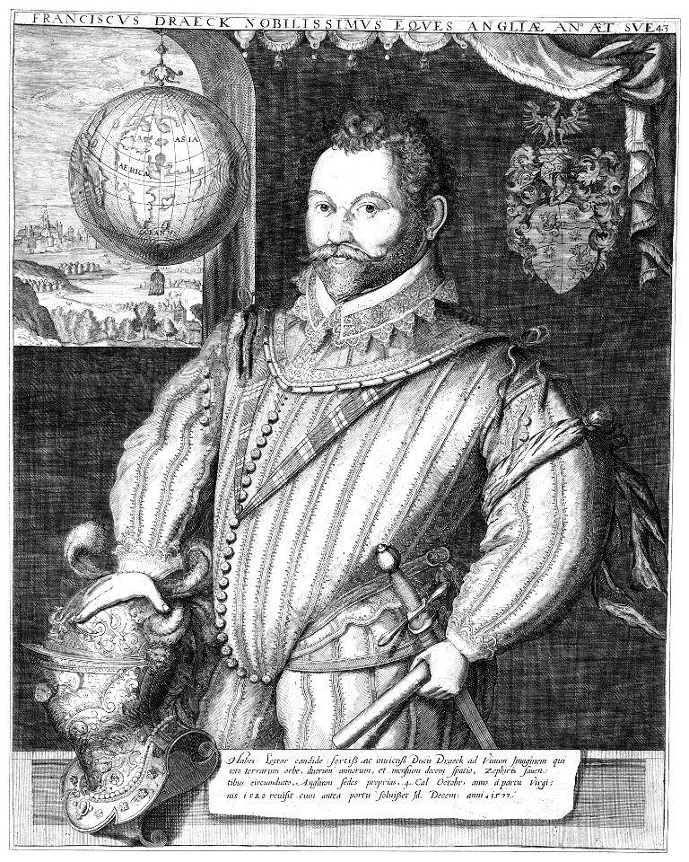 Hondius - Francis Drake 1577