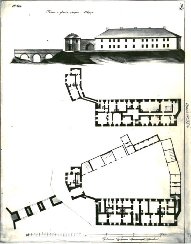 Horadnia, Stary zamak. Горадня, Стары замак (1801-50) (2)