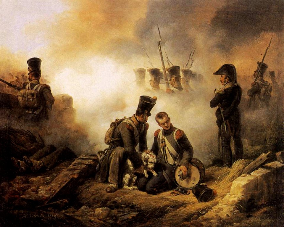 Horace Vernet - The Dog of the Regiment Wounded - WGA24746