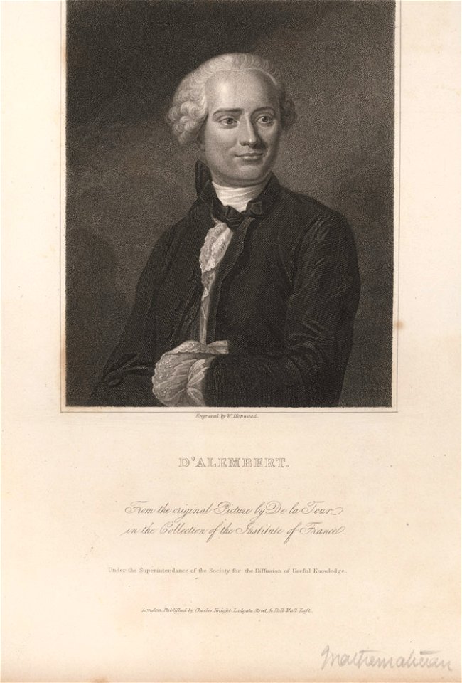 Hopwood, William (1784-1853) - Jean le Rond d'Alembert (1717-1783)