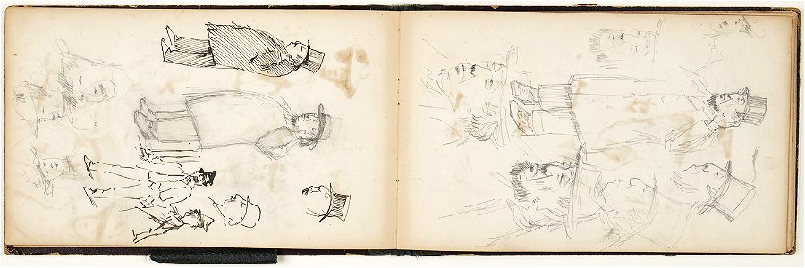 Horace Mann Livens - sketchbook of figure, character and subject studies - 27