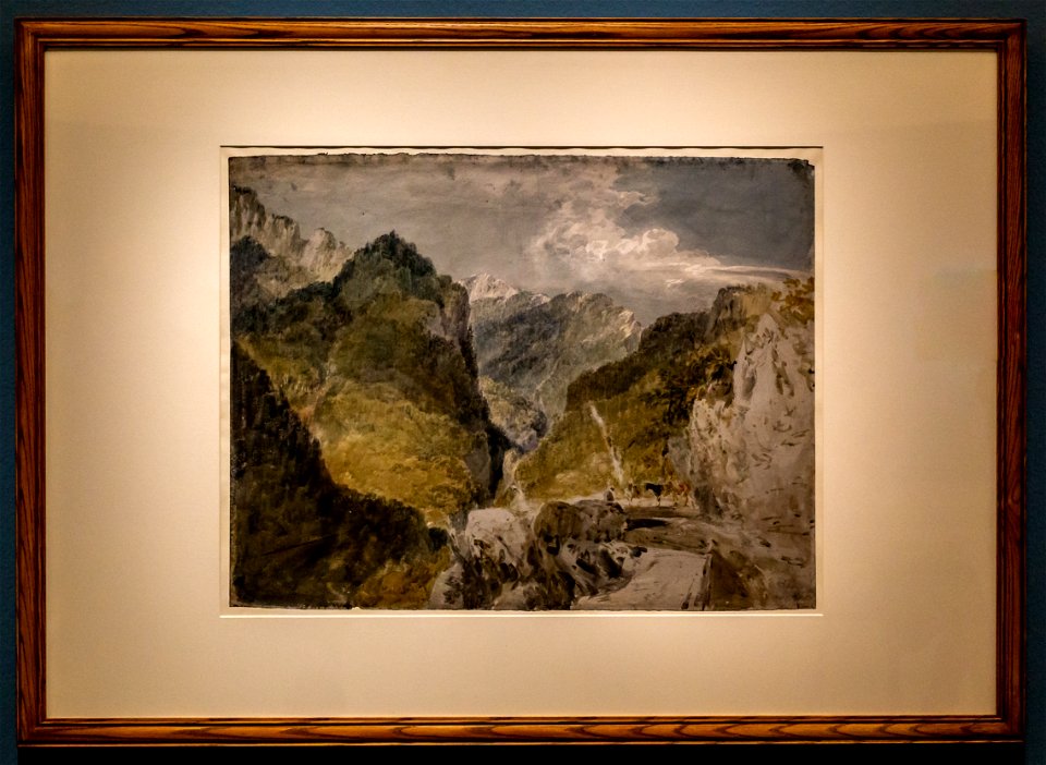 Horror und Delight-Turner-Mountain Scene with Castle, probably Martigny DSC2117