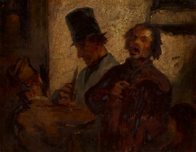 Honoré-Victorin Daumier - Street Musicians - 1954.308 - Art Institute of Chicago