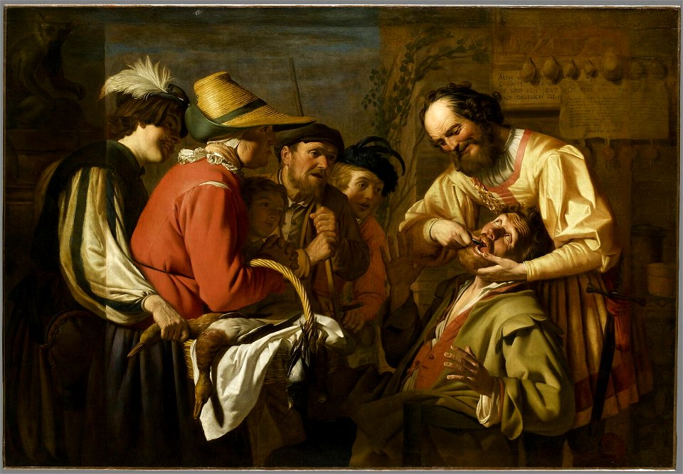 Honthorst - L'Arracheur de dents, RF 2852
