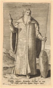 Honor print by Philip Galle, S.I 1719, Prints Department, Royal Library of Belgium