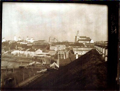 Horadnia, Lipavaja-Nioman, Stary most. Горадня, Ліпавая-Нёман, Стары мост (1915-18)