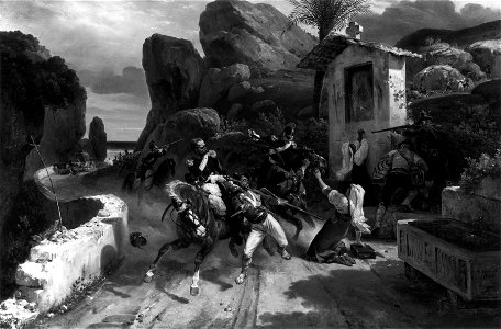 Horace Vernet - Italian Brigands Surprised by Papal Troops - Walters 3754 (2)