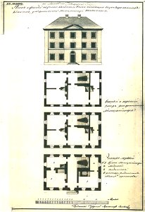 Horadnia, Zamkavaja, Karaleŭskija stajni. Горадня, Замкавая, Каралеўскія стайні (1808)