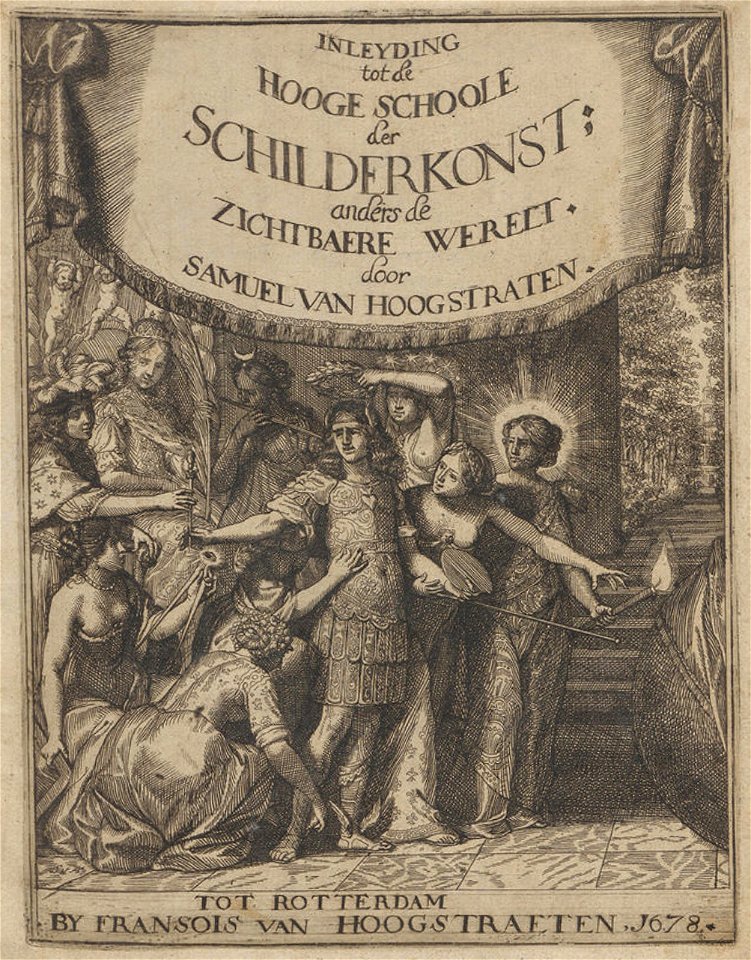 Hoogstraten - 1678 - Inleyding tot de hooge schoole der schilderkonst - UB Radboud Uni Nijmegen - 066106893 00 frontispiece