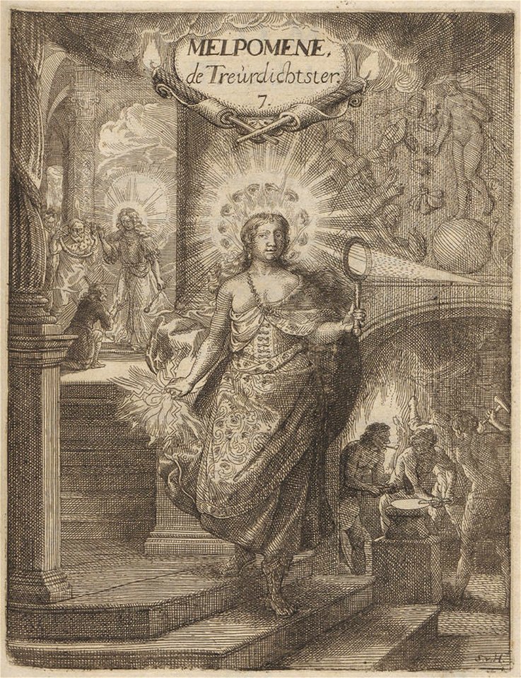 Hoogstraten - 1678 - Inleyding tot de hooge schoole der schilderkonst - UB Radboud Uni Nijmegen - 066106893 07 Melpomene de Treurdichtster