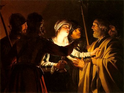 Gerard van Honthorst - The Denial of St Peter - WGA11661