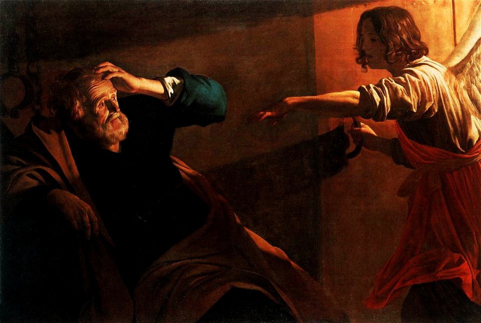 Gerard van Honthorst - The Liberation of St Peter - WGA11647