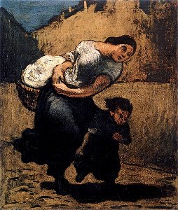 Honoré Daumier - Load (Washerwoman) - WGA5952