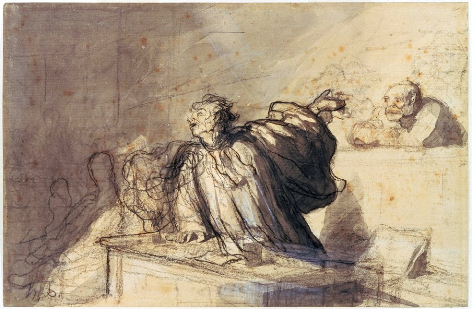 Honoré Daumier - Plea for the Defense - Google Art Project
