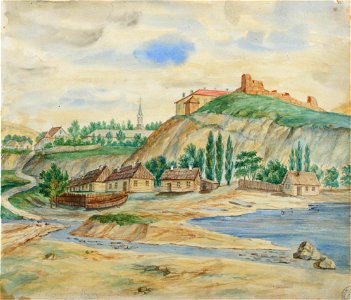 Horadnia, Stary zamak. Горадня, Стары замак (N. Orda, 1861-69)