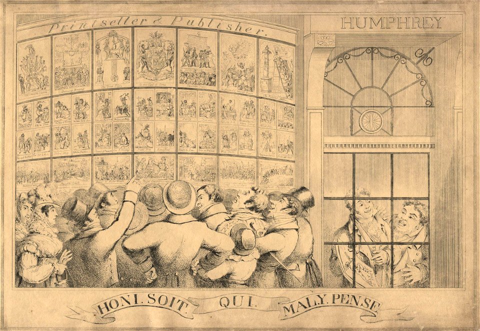 Honi. Soit. Qui. Mal. Y. Pense. (possibly includes a portrait of George Humphrey) by George Humphrey