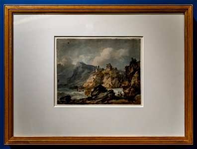 Horror und Delight-Turner-Landscape Composition with a Ruined Castle on a Cliff DSC2291