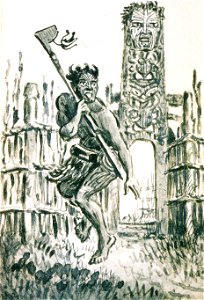 Horatio Gordon Robley - Postcard drawing-2