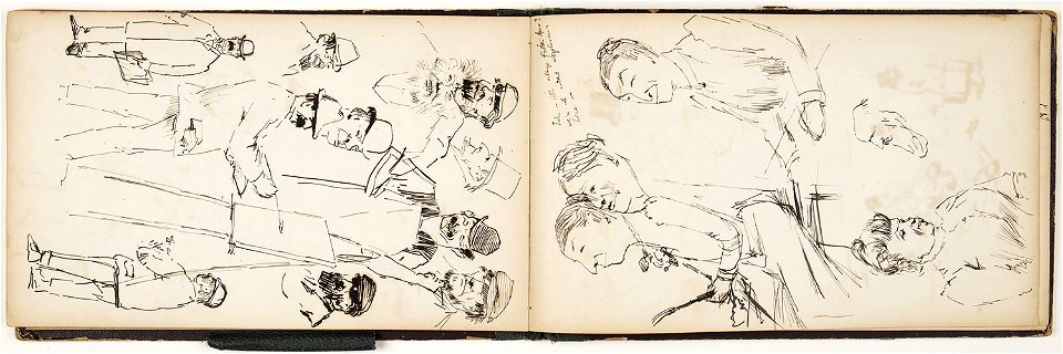 Horace Mann Livens - sketchbook of figure, character and subject studies - 09