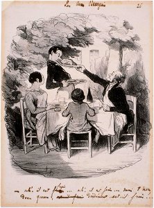 Honoré Daumier - Les Bons Bourgeois- Ah! Il est frais...Mais t'nez donc Garçon - Google Art Project