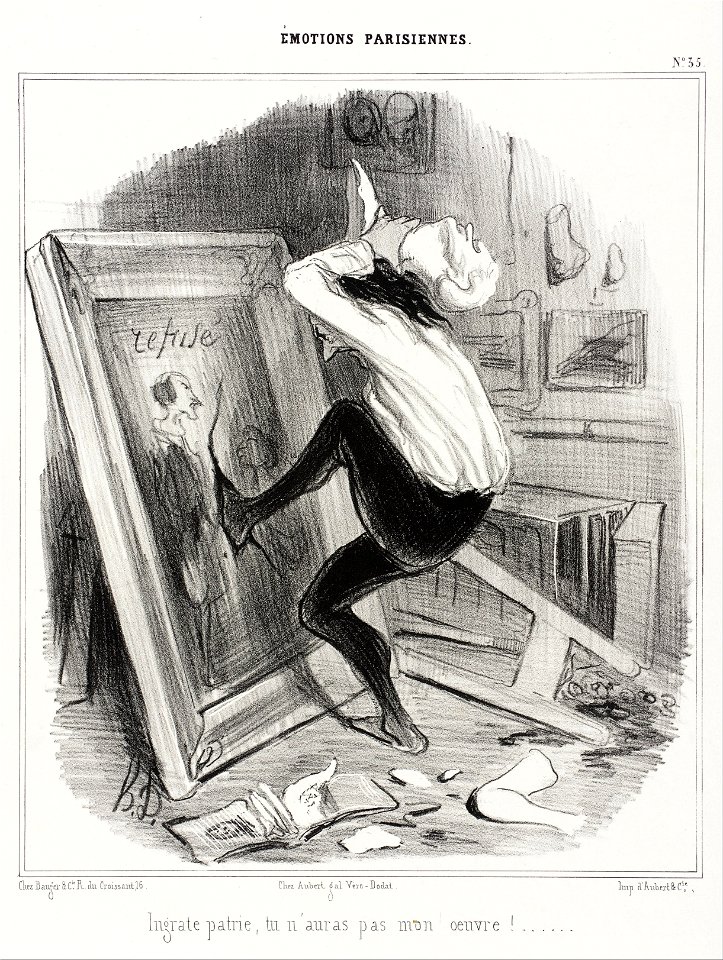 Honoré Daumier - Ingrat patrie, tu n'auras pas mon oeuvre!... - Google Art Project