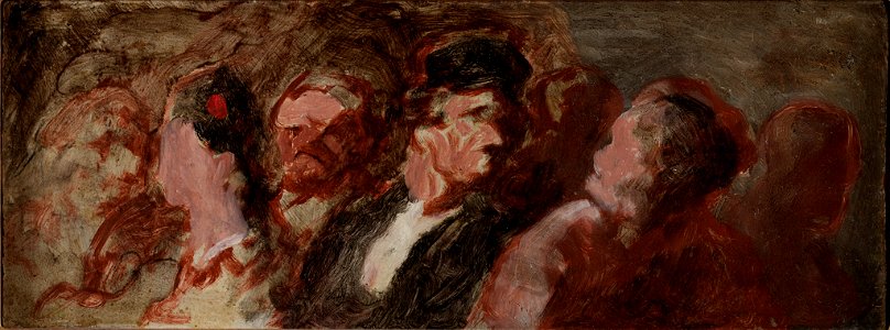 Honoré Daumier - Au Palais de Justice (At the Law Courts) - 2007.113 - Rhode Island School of Design Museum