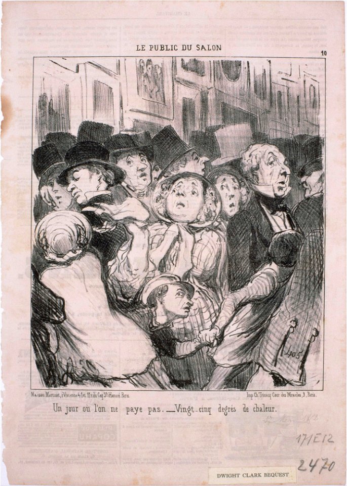 Honoré Daumier - Le Public du Salon- Un jour où l'on ne paye pas… - Google Art Project