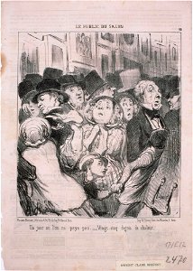 Honoré Daumier - Le Public du Salon- Un jour où l'on ne paye pas… - Google Art Project