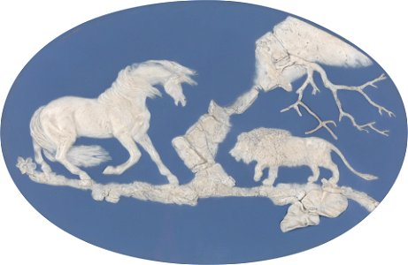 Horse Frightened by a Lion by Josiah Wedgwood. Free illustration for personal and commercial use.